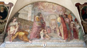 피렌체 성모 형제회에서 새로운 수도회의 탄생_by Bernardino Poccetti_photo by Sailko_in the Basilica of the Most Holy Annunciation in Firenze_Italy.jpg